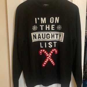 Christmas Sweater “I’m on the Naughty List”